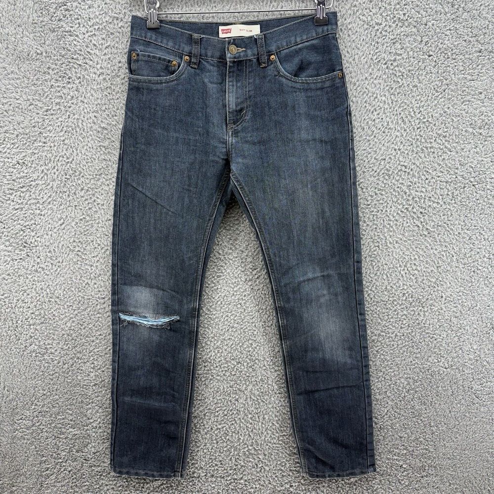 Levi's 511 Slim Fit Tapered Leg Blue Jeans Men's Youth 18R‎ Regular Fit 29x29
